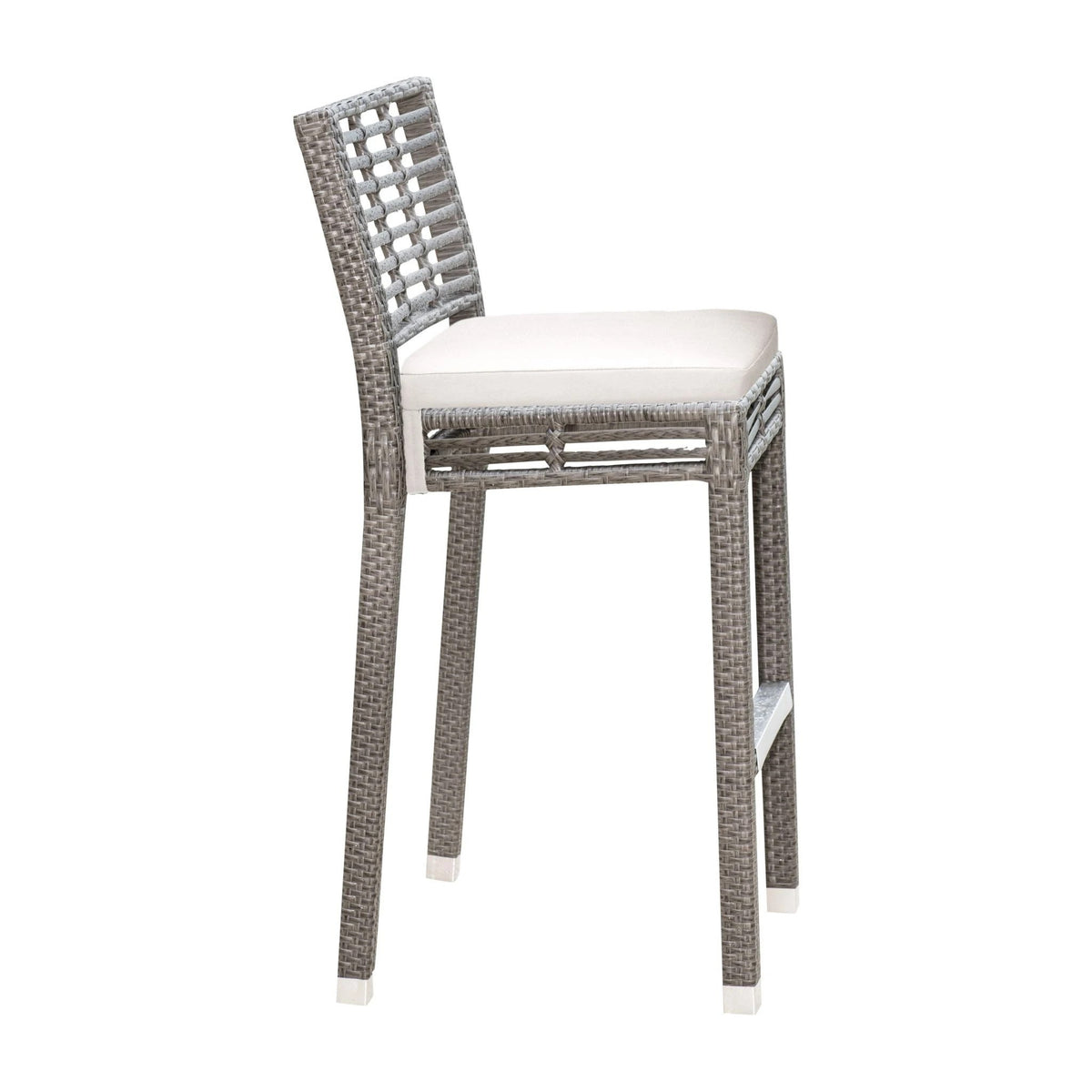 Panama Jack Graphite Stackable Barstool w/cushion PJO-1601-GRY-BS-CUSH - BetterPatio.com