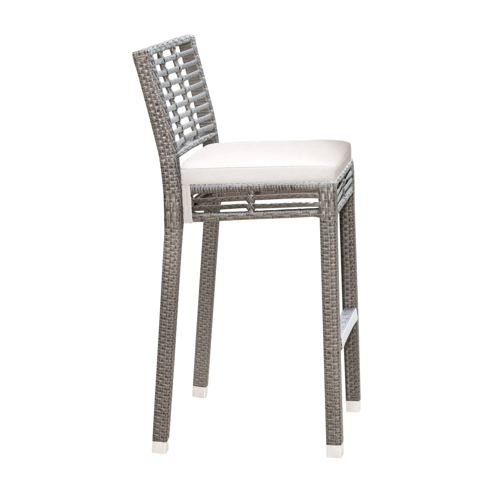 Panama Jack Graphite Stackable Barstool w/cushion PJO-1601-GRY-BS-CUSH - BetterPatio.com