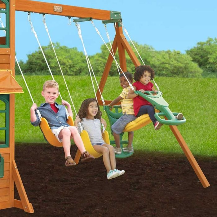 KidKraft Cloverdale Wooden Playset F24917 - BetterPatio.com