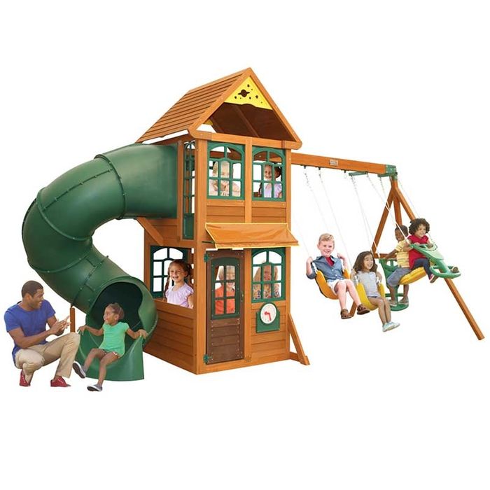 KidKraft Cloverdale Wooden Playset F24917 - BetterPatio.com