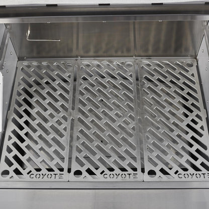 Coyote 28 inch Freestanding Pellet Grill with Cart - BetterPatio.com