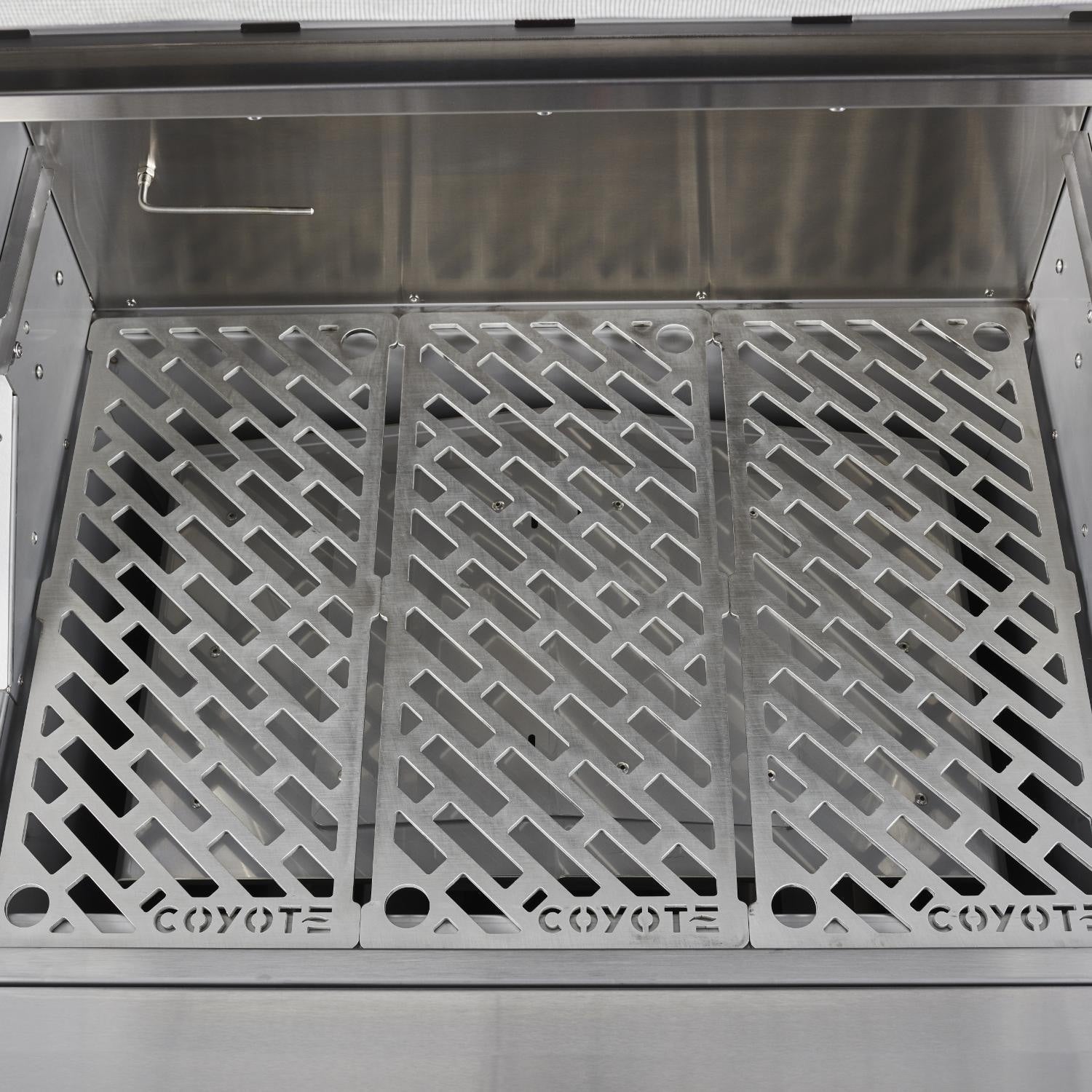 Coyote 28 inch Freestanding Pellet Grill with Cart - BetterPatio.com