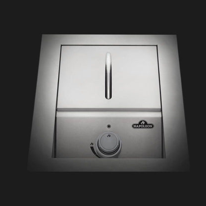 Napoleon Built-In 500 Series BI10RT - single range top stainless steel cover detail