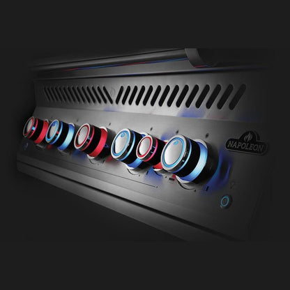 Napoleon Built-In 700 Series 44 RB - night light knobs SafetyGlow feature detail