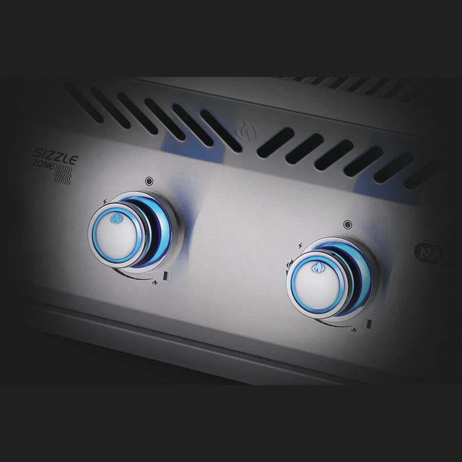 Napoleon Built-In 700 Series BIB18IR - dual infrared night light knobs SafetyGlow detail