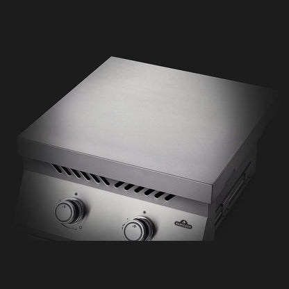 Napoleon Built-In 700 Series BIB18PB - stainless steel cover detail