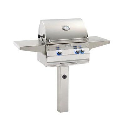 Fire Magic Aurora A430S 24inch In Ground Post Mount Grill - BetterPatio.com