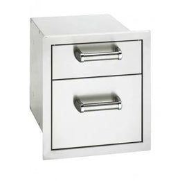 Fire Magic Flush Mounted Double Storage Drawers with Soft Close System 53802SC