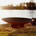 Fire Pit Art Asia 72 Inch Wood Burning Fire Pit AS 72