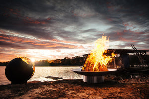 Fire Pit ArtFire Pit Art Bella Vita 70 Inch Stainless Steel Fire Pit BV70_wood-burning- BetterPatio.com