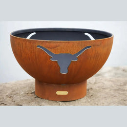 Fire Pit Art Long Horn Wood Burning Fire Pit - LH
