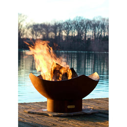 Fire Pit Art Manta Ray Wood Burning Fire Pit MR