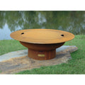 Fire Pit Art Saturn with Lid Wood Burning Fire Pit SAT/LID