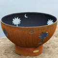 Fire Pit Tropical Moon Wood Burning Fire Pit TM