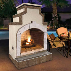 Cal Flame 48 inch Outdoor Fireplace FRP-910-2