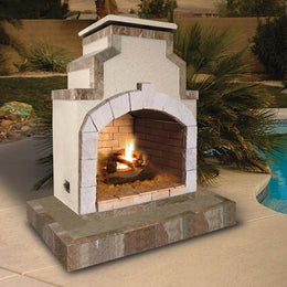 Cal Flame 72 inch Outdoor Fireplace FRP-910-3