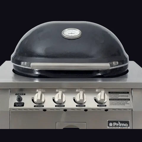 Primo Ceramic Grills X-Large Gas Grill Head PGGXLH - side angle view slide 3
