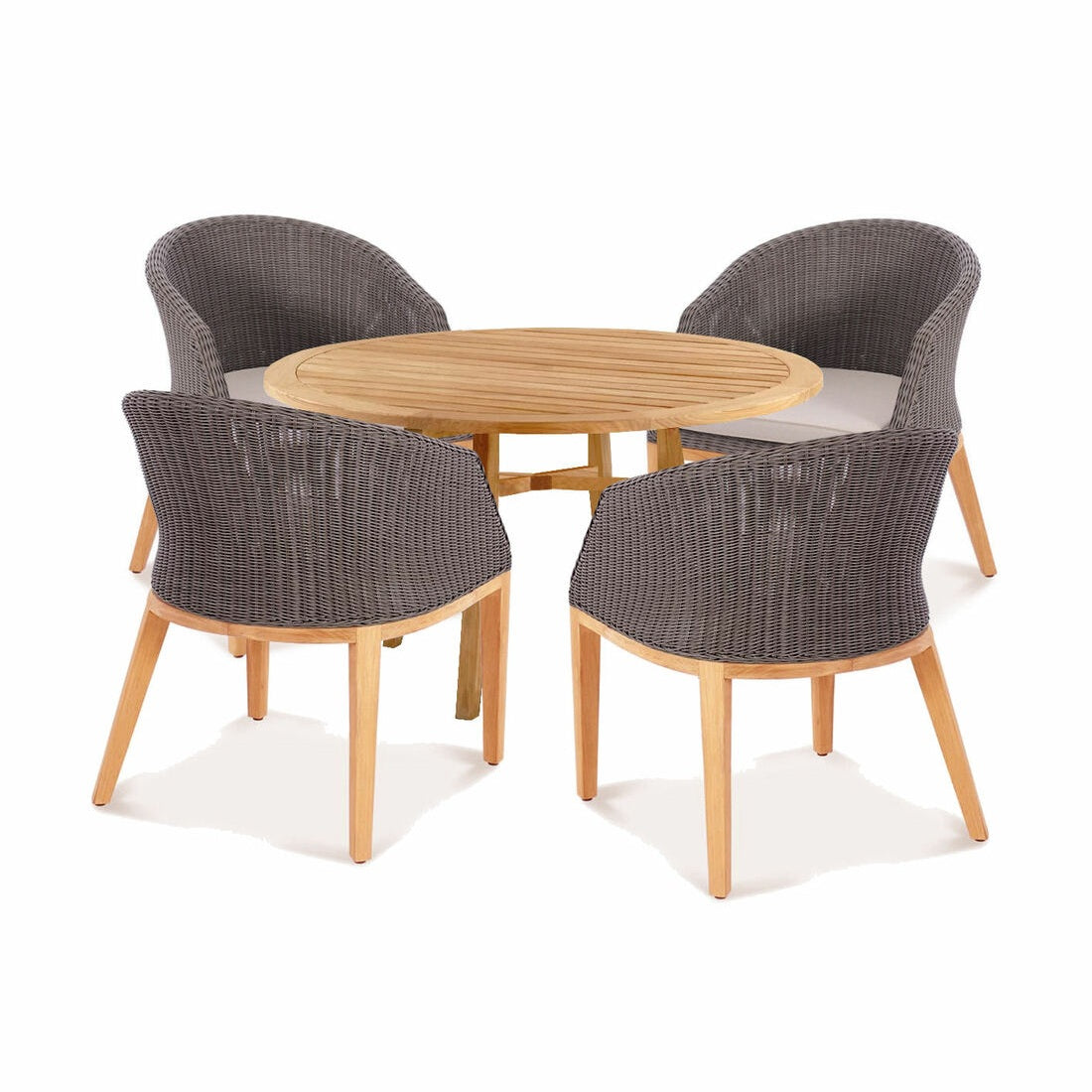 Douglas Nance Capri Dining Armchair with White Seat Pad DN4455 - BetterPatio.com