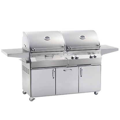 Fire Magic  Aurora A830s Gas and Charcoal Combo Portable Grill - BetterPatio.com