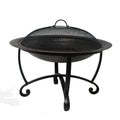 Blue Wave Riverside 29in Steel Fire Pit Set with Spark Screen NU2100