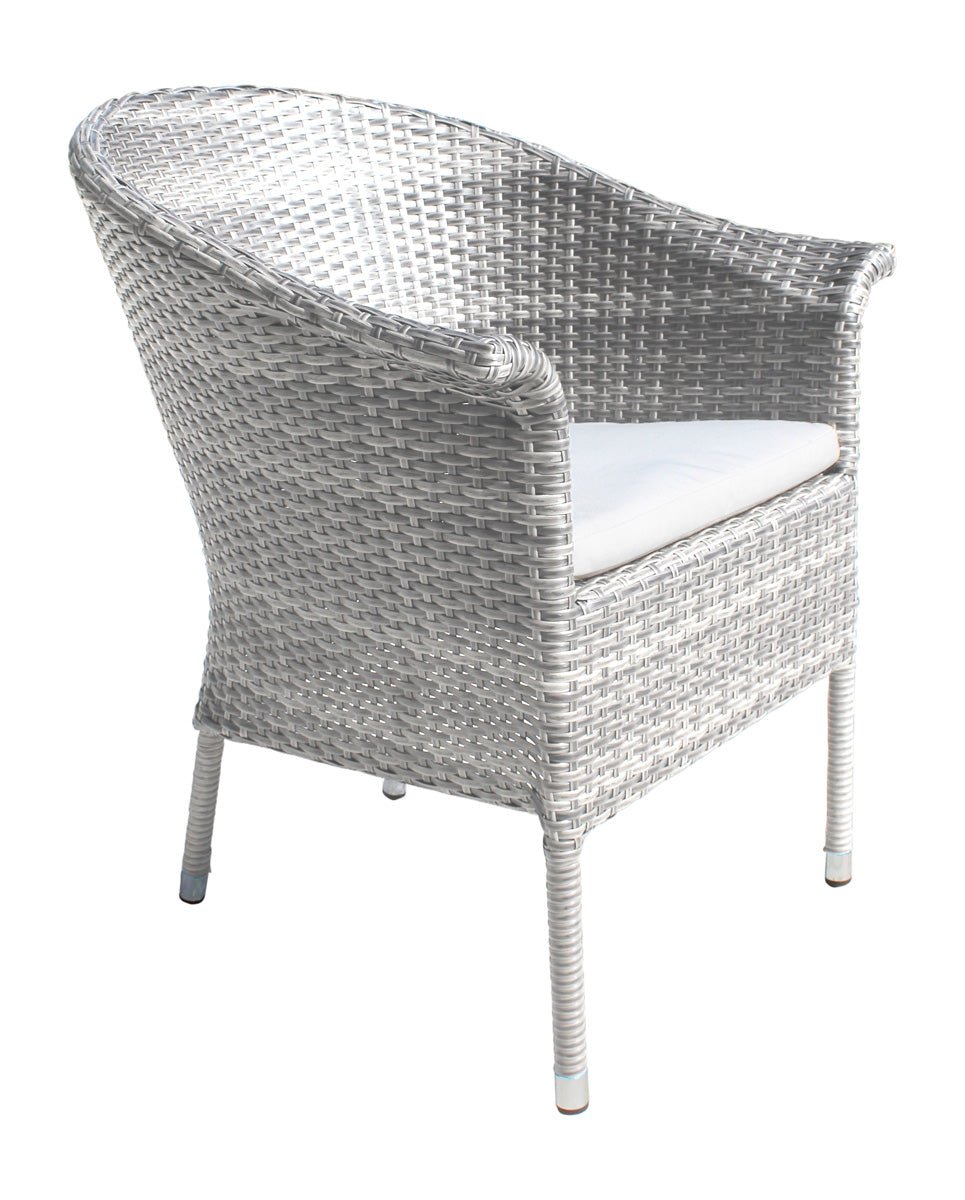 Hospitality Rattan PatioAthens Woven Armchair with Cushion 895-1130-WW-CUSH/SU-705- BetterPatio.com