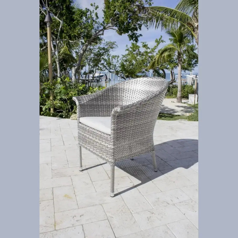 Hospitality Rattan PatioAthens Woven Armchair 895-1130-WW- BetterPatio.com