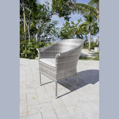 Hospitality Rattan PatioAthens Woven Armchair 895-1130-WW- BetterPatio.com