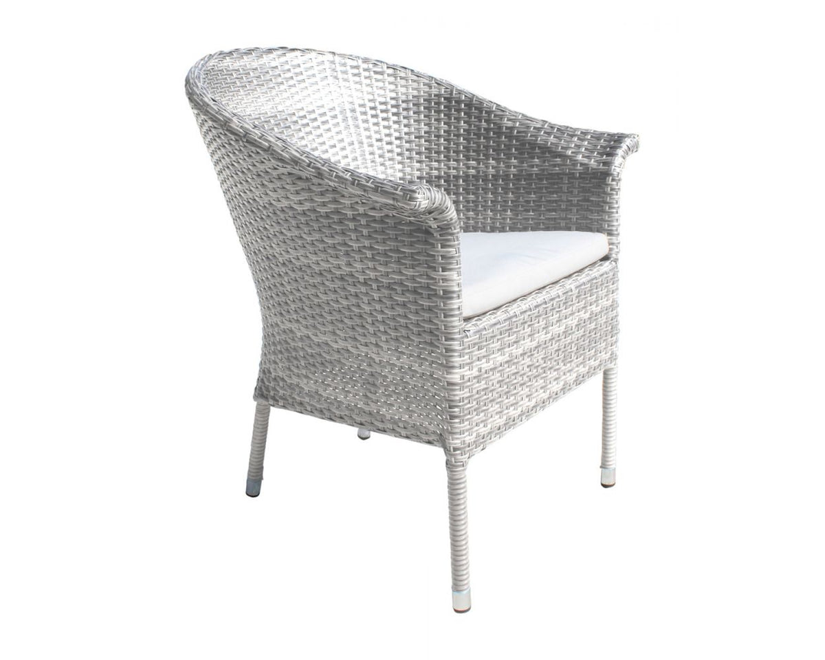 Hospitality Rattan PatioAthens Woven Armchair 895-1130-WW- BetterPatio.com