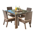 Fiji 5-Piece Side Chair Dining Set with Cushions