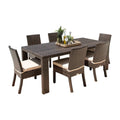 Fiji 7-Piece Side Chair Dining Set with Cushions