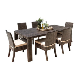 Fiji 7-Piece Side Chair Dining Set with Cushions