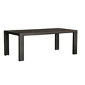 Fiji Rectangular Woven Dining Table with Glass