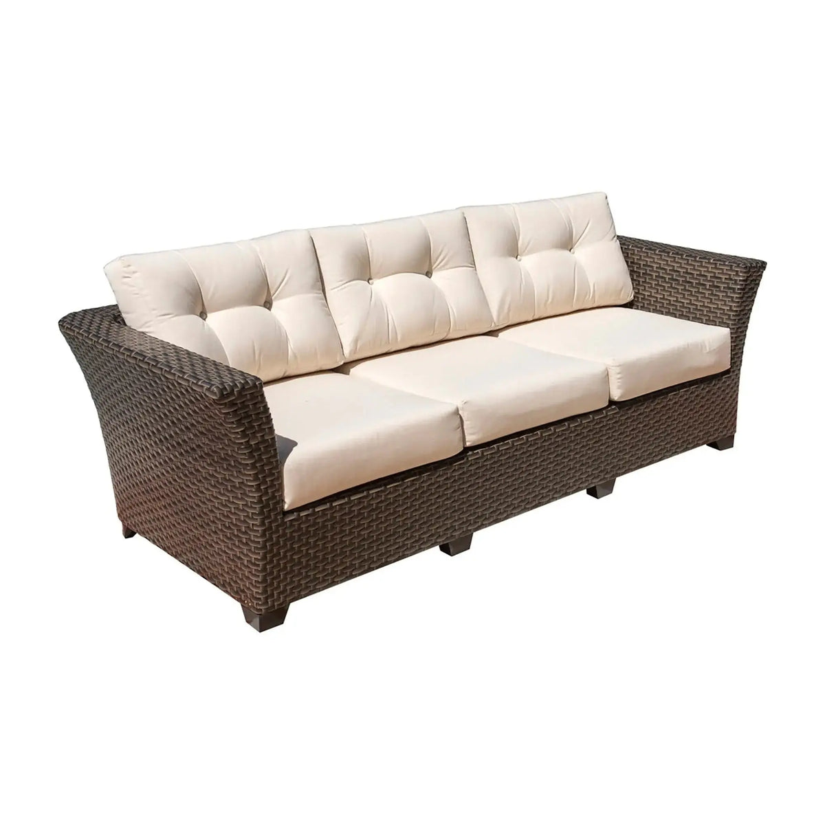 Hospitality Rattan PatioFiji Sofa with Cushions 901-1347-ATQ-S/SU-705- BetterPatio.com