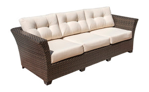 Hospitality Rattan PatioFiji Sofa with Cushions 901-1347-ATQ-S/SU-705- BetterPatio.com