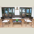 Hospitality Rattan Patio Andros 4-Piece Patio Settee