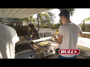 Bull Outdoor 6.5 Foot El Mundo Grill Island with Grill and Refrigerator