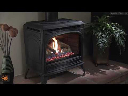 Majestic Courtyard 36 Inch Single Sided Gas Outdoor Fireplace