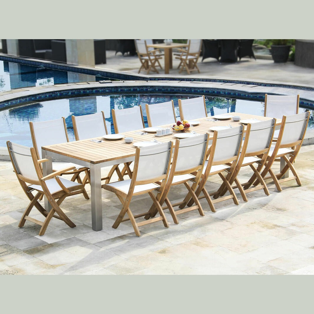 Douglas Nance Riviera Folding Dining Side Chair DN6156 - BetterPatio.com