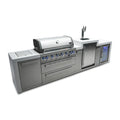 Mont Alpi 805 11-Foot Deluxe Island with a Kegerator and Fridge Cabinet