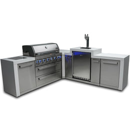 Mont Alpi 805 L-Shaped Deluxe Island with Kegerator