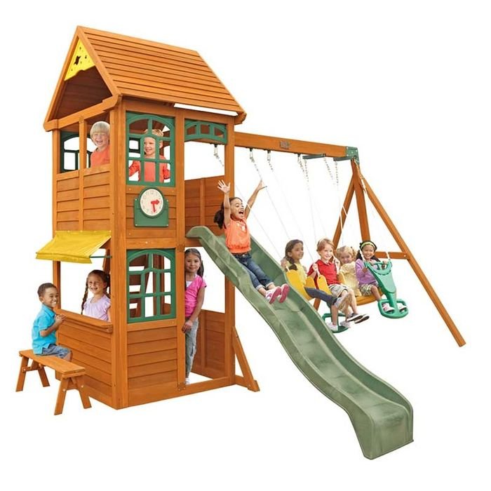 KidKraftKidKraft Brooksville Wooden Playset F24915 F24915- BetterPatio.com