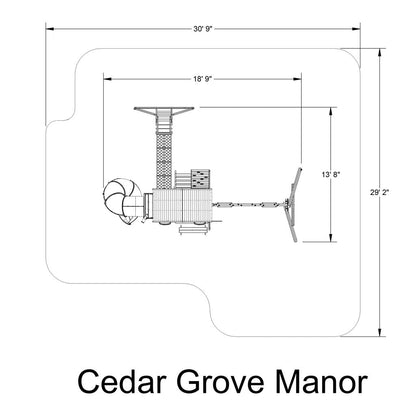 KidKraftKidKraft Cedar Grove Manor Wooden Playset F24827 F24827- BetterPatio.com