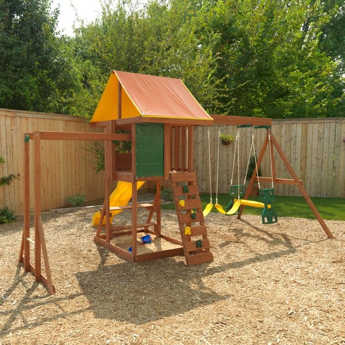 KidKraftKidKraft Cedarbrook Wooden Playset F23850 F23850- BetterPatio.com