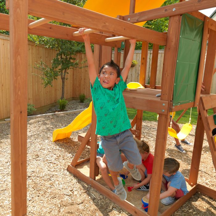 KidKraftKidKraft Cedarbrook Wooden Playset F23850 F23850- BetterPatio.com
