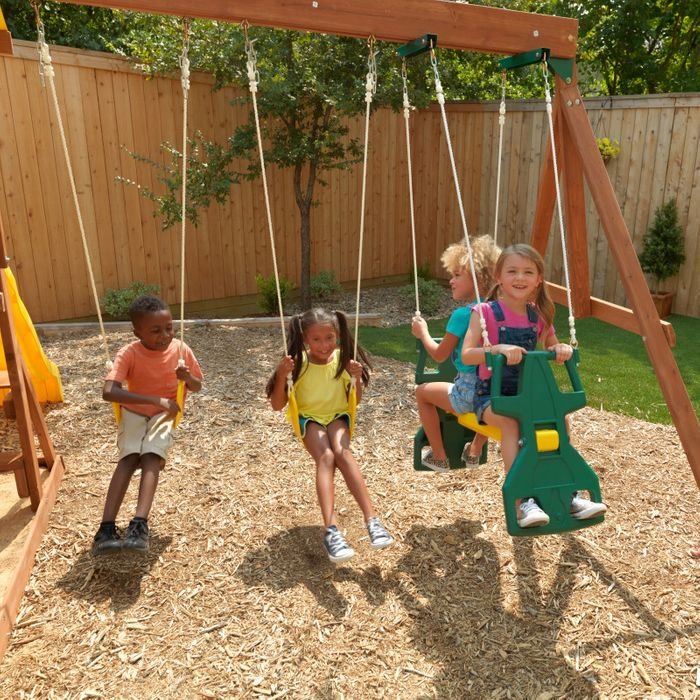 KidKraftKidKraft Cedarbrook Wooden Playset F23850 F23850- BetterPatio.com