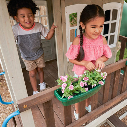 KidKraftKidKraft Cozy Escape Double Decker Wooden Outdoor Playhouse F29045 F29045- BetterPatio.com