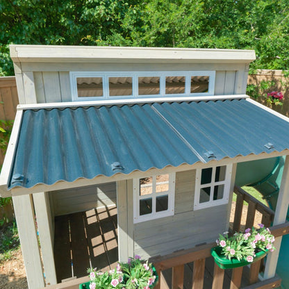 KidKraftKidKraft Cozy Escape Double Decker Wooden Outdoor Playhouse F29045 F29045- BetterPatio.com