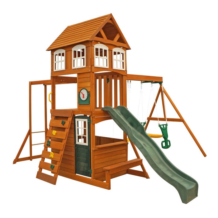 KidKraftKidKraft Cranbrook Wooden Play / Swing Set F23870 F23870- BetterPatio.com