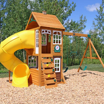 KidKraftKidKraft Creston Lodge Wooden Playset F24953 F24953- BetterPatio.com