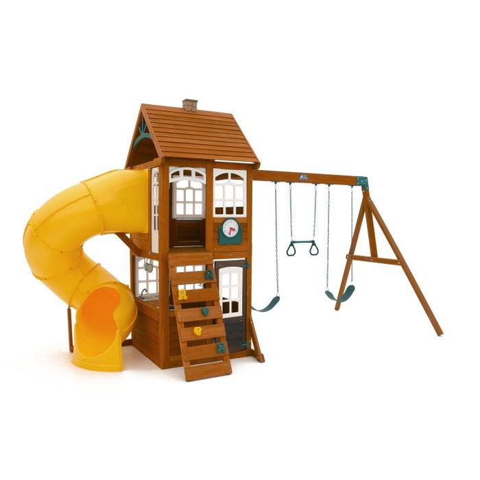 KidKraftKidKraft Creston Lodge Wooden Playset F24953 F24953- BetterPatio.com